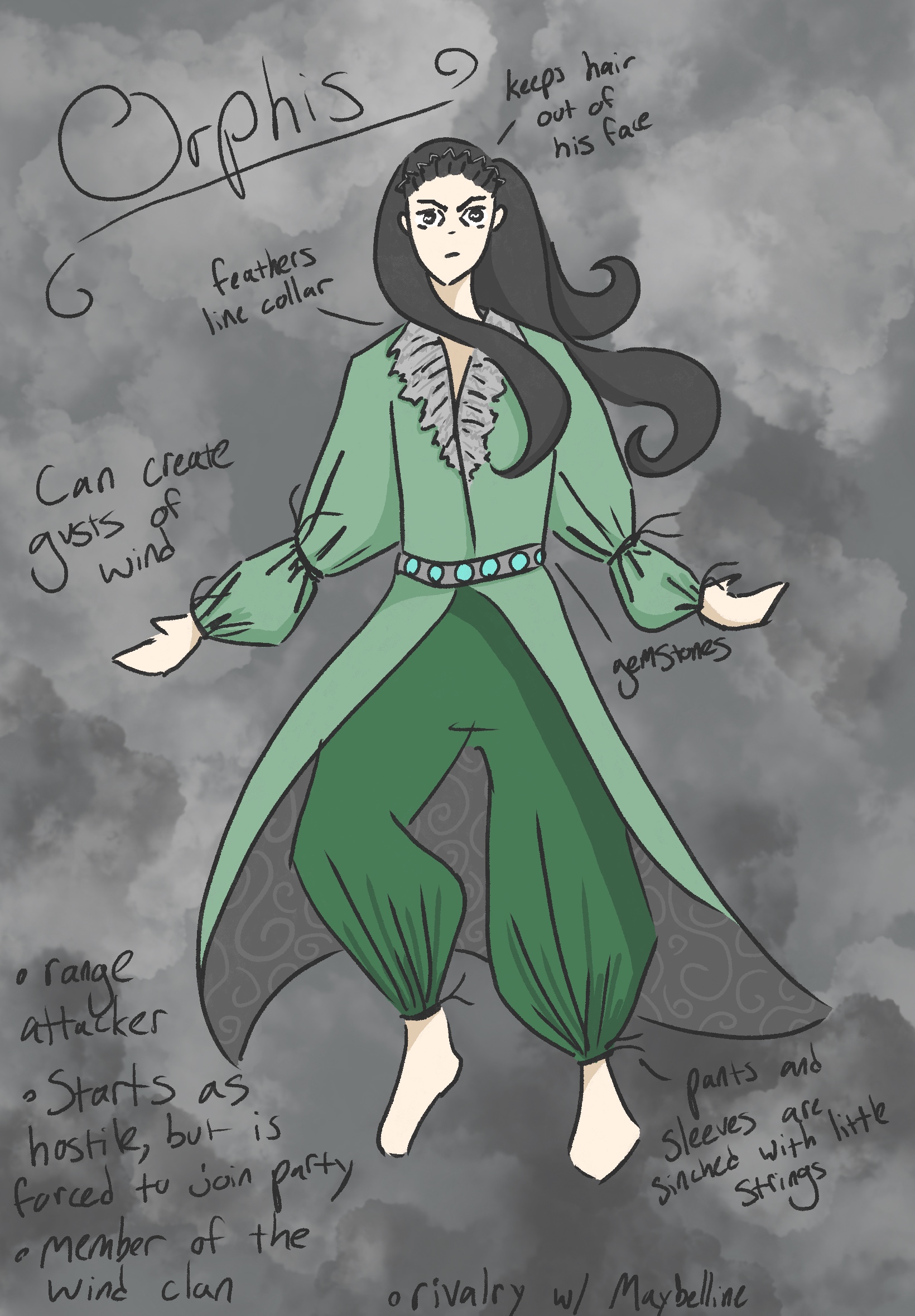 concept art of the character Orphis